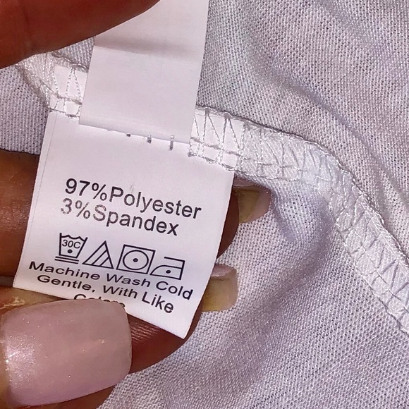 SHEIN WHITE WRAP SHIRT - Picture 5 of 8